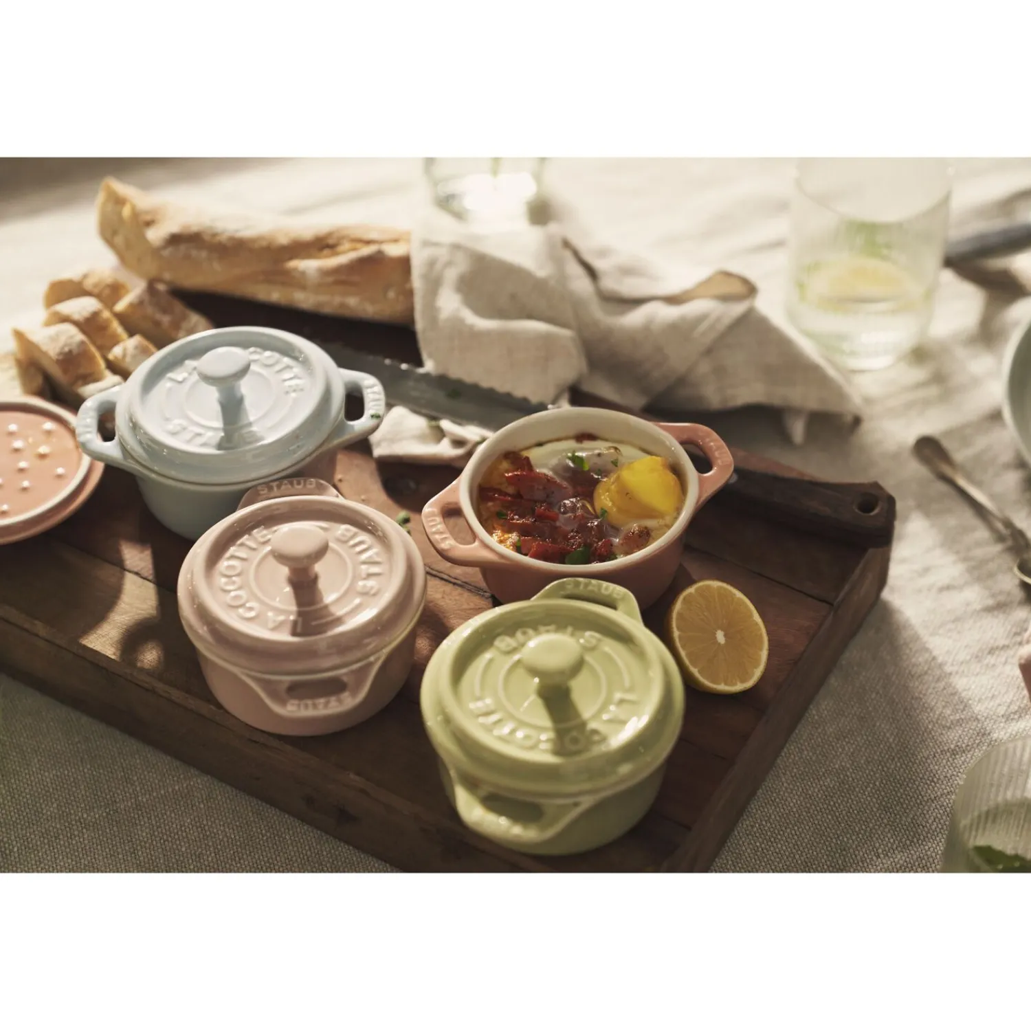 Staub Cocotte Set Macaron 6-tlg, rund, Keramik