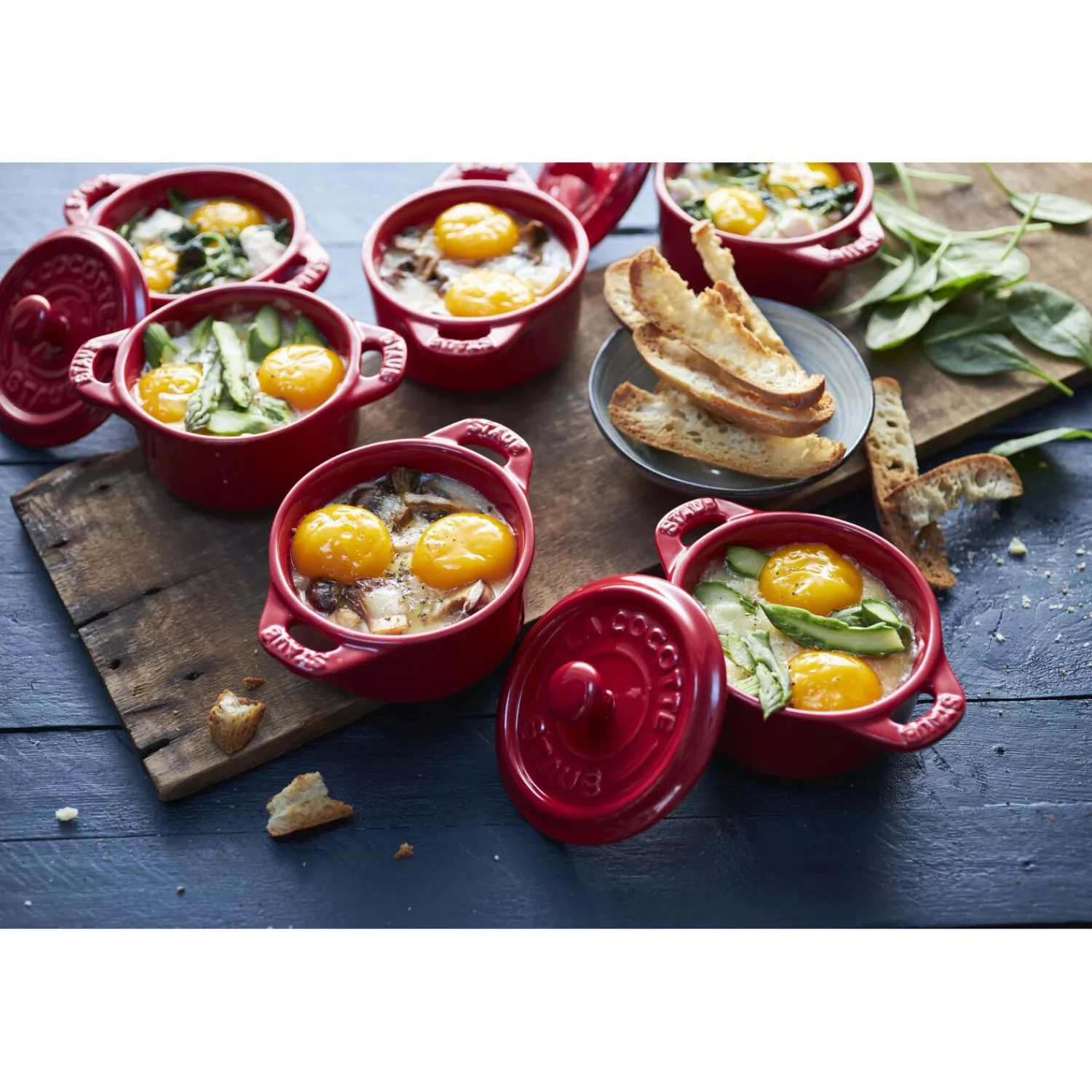 Staub Cocotte Set 4-tlg, rund, , Keramik