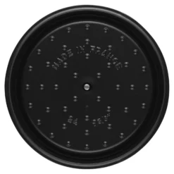 Staub Cocotte tief 24 cm, rund, Bordeaux, Gusseisen