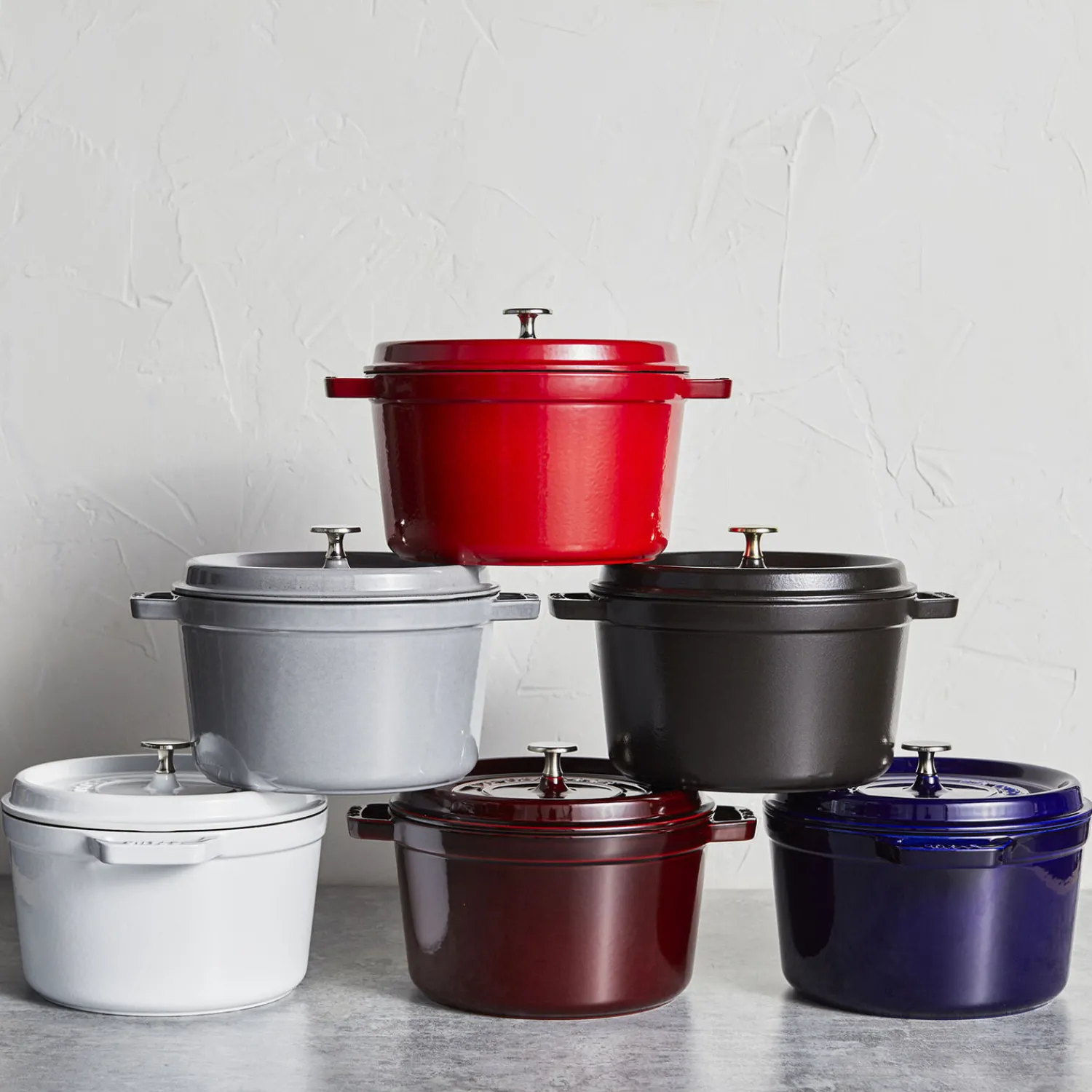 Staub Cocotte tief 24 cm, rund, , Gusseisen