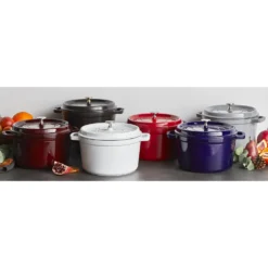 Staub Cocotte tief 24 cm, rund, , Gusseisen