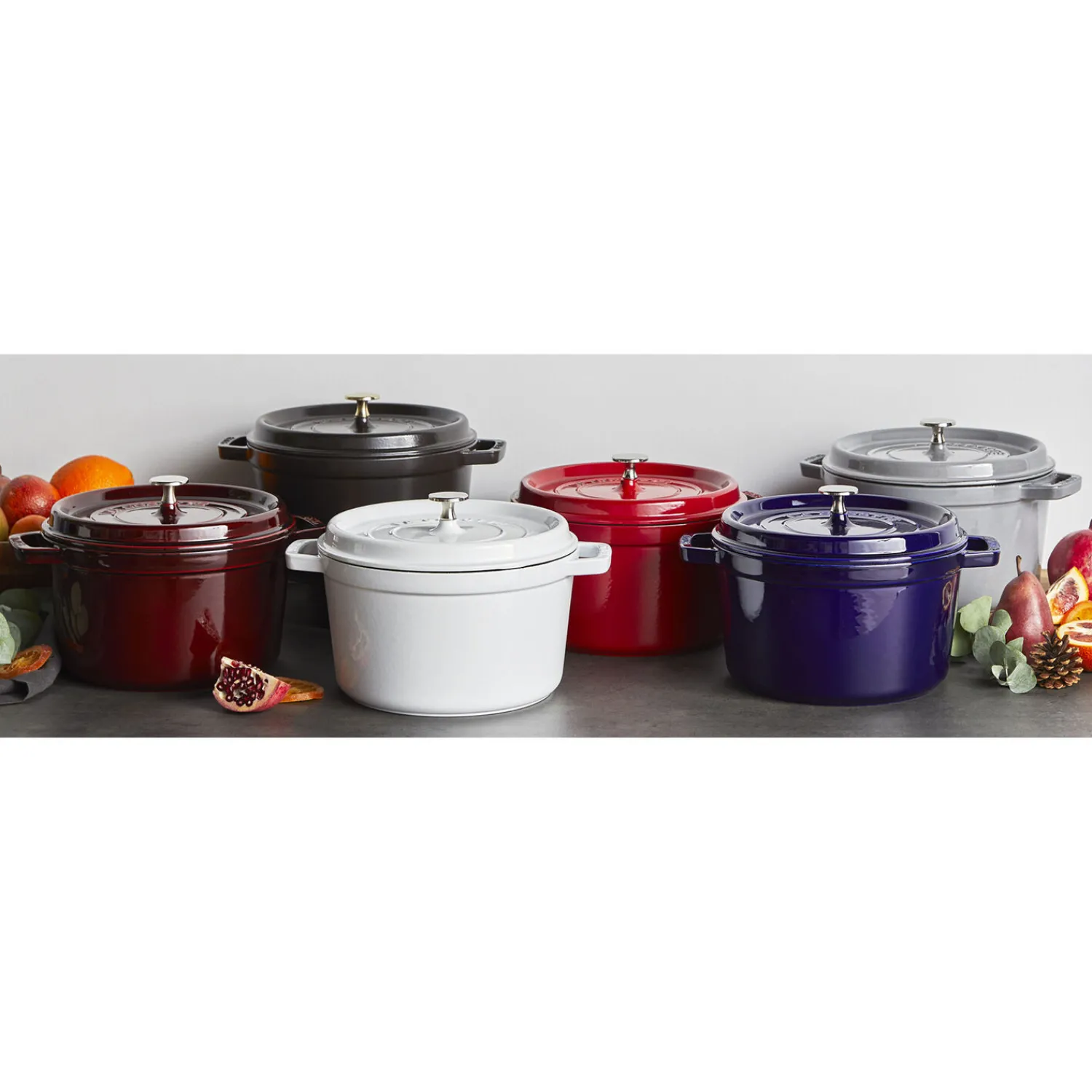 Staub Cocotte tief 24 cm, rund, , Gusseisen