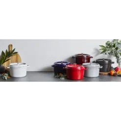 Staub Cocotte tief 24 cm, rund, , Gusseisen