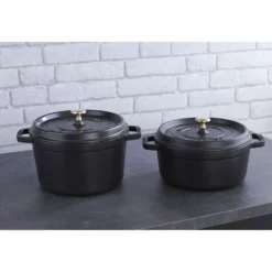 Staub Cocotte tief 24 cm, rund, , Gusseisen