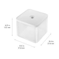 ZWILLING CUBE Box 2L / 21 cm, Transparent-Weiß