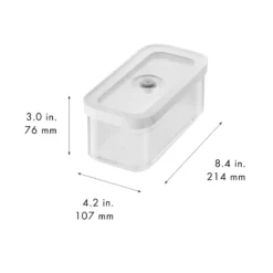 ZWILLING CUBE Box M / 21 cm, Transparent-Weiß