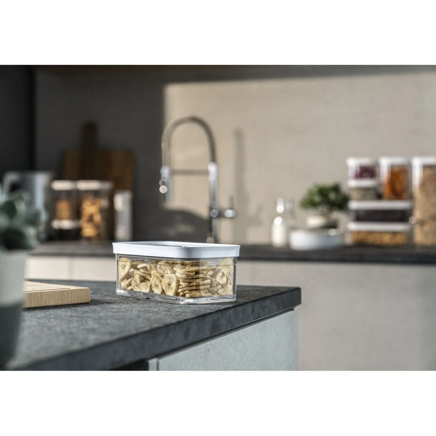 ZWILLING CUBE Box M / 21 cm, Transparent-Weiß