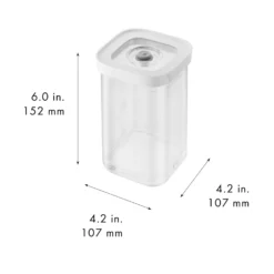 ZWILLING CUBE Box 2S / 11 cm, Transparent-Weiß