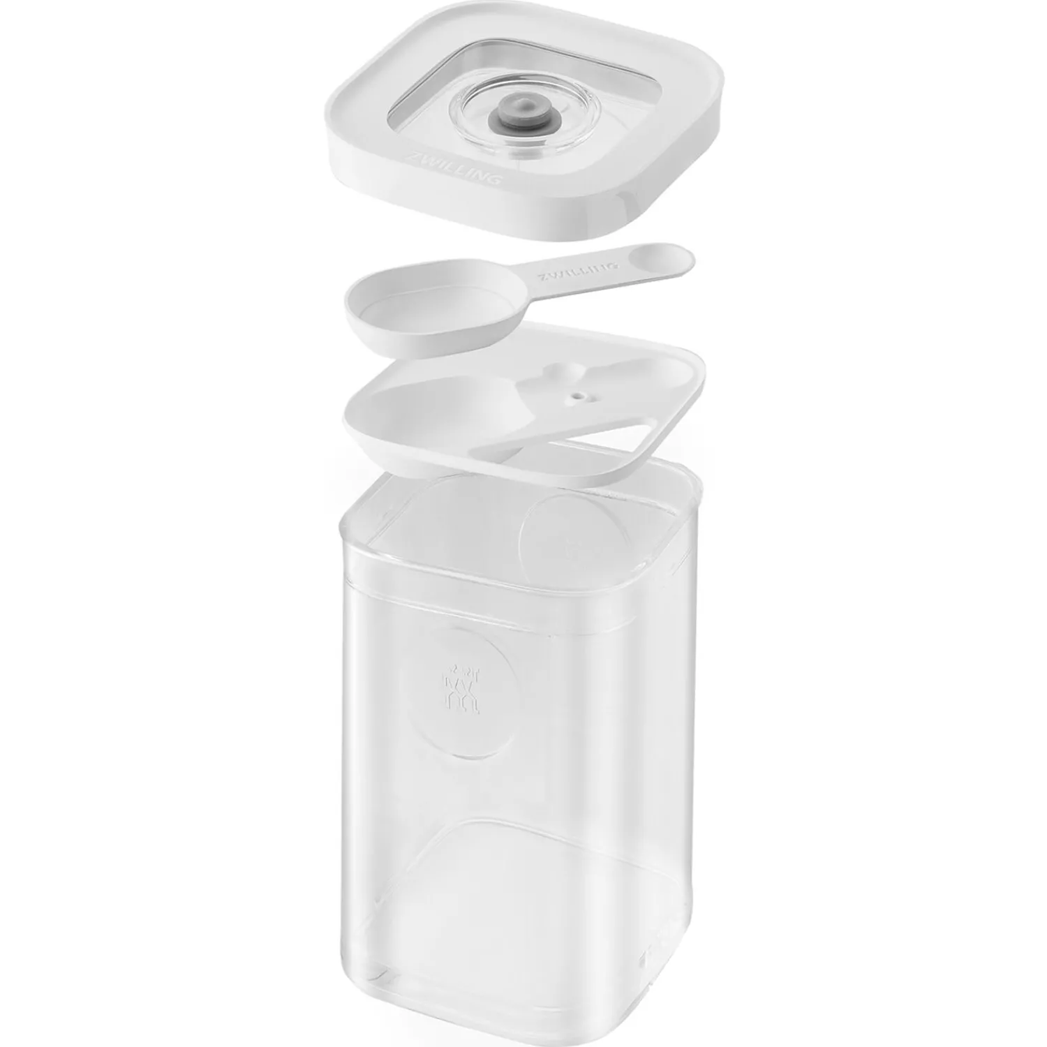 ZWILLING CUBE Box 4S / 11 cm, Transparent-Weiß