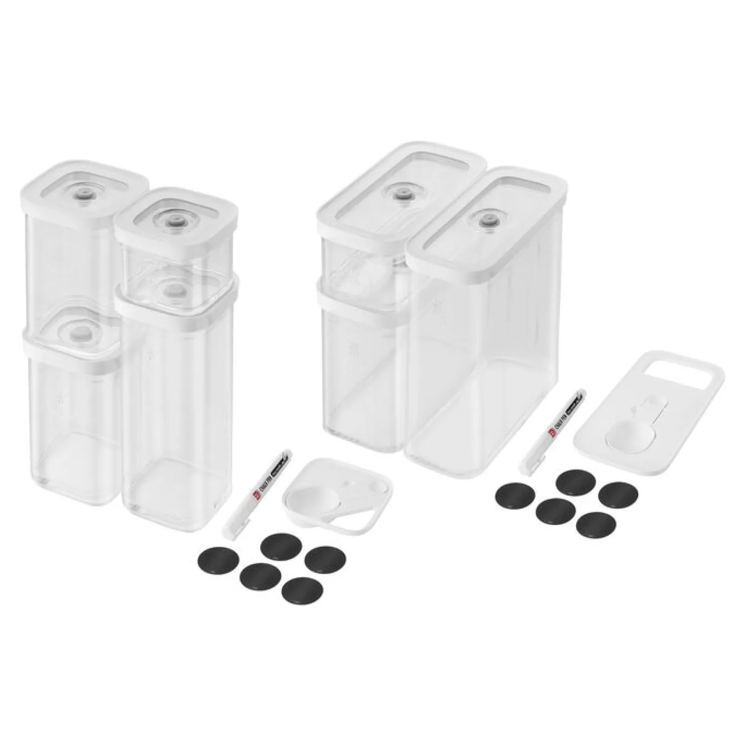 ZWILLING Cube Set S & M Boxen, transparent weiß / 11- TLG.