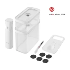 ZWILLING CUBE Vakuum Starter Set, M / 5-tlg, Transparent-Weiß