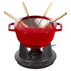 Staub Fondue Set 18 cm, rund, , Gusseisen