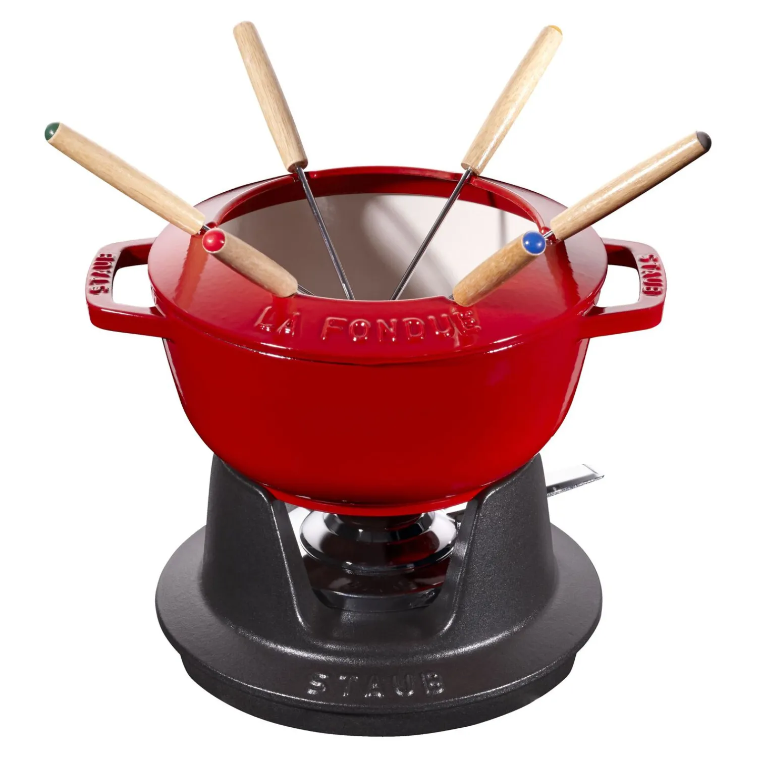 Staub Fondue Set 18 cm, rund, , Gusseisen