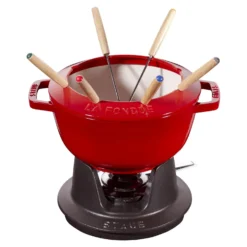 Staub Fondue Set 20 cm, rund, , Gusseisen