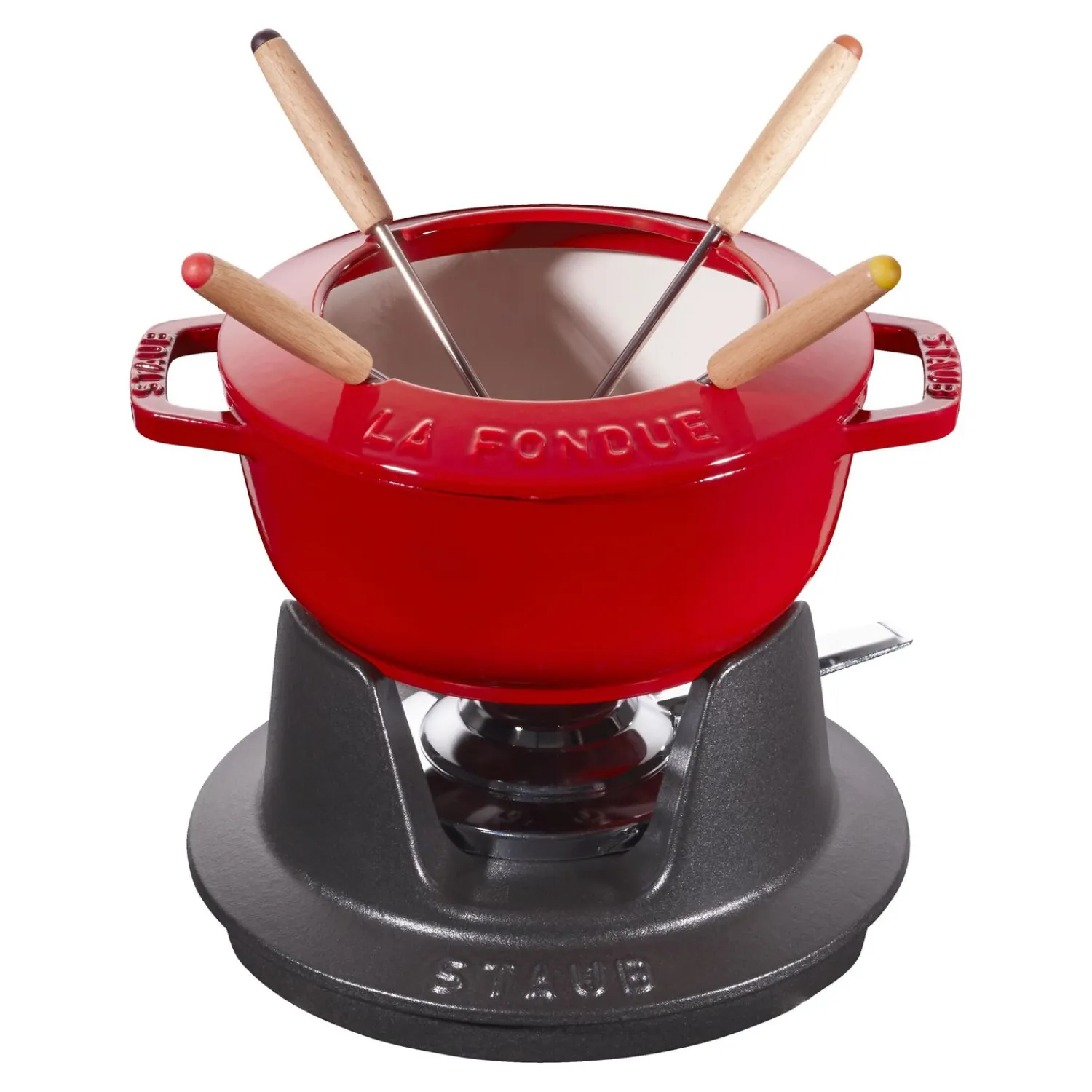 Staub Fondue Set 16 cm, rund, , Gusseisen