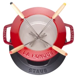 Staub Fondue Set 16 cm, rund, , Gusseisen