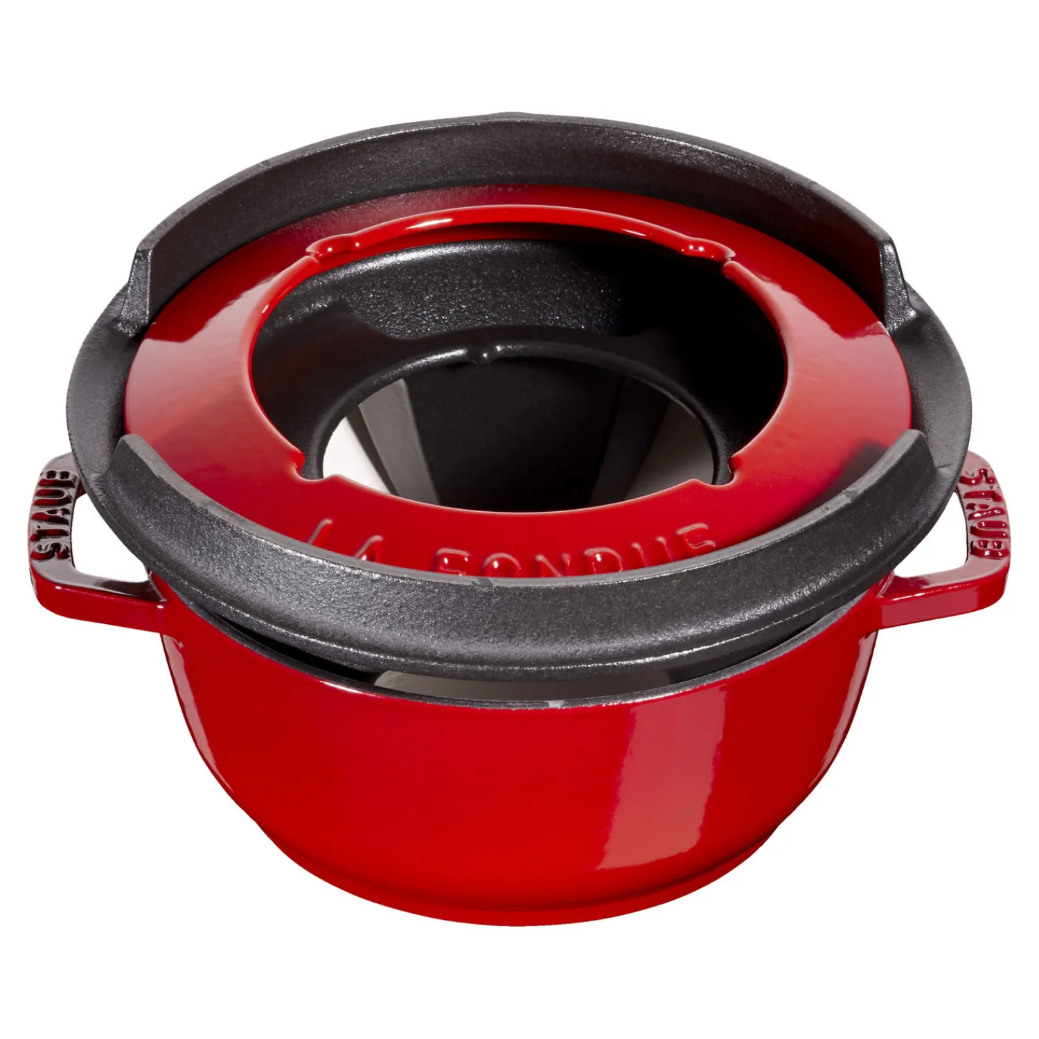 Staub Fondue Set 16 cm, rund, , Gusseisen