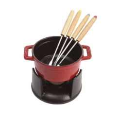 Staub Fondue Set 10 cm, rund, , Gusseisen