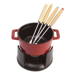 Staub Fondue Set 10 cm, rund, , Gusseisen