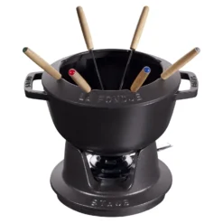 Staub Fondue Set 20 cm, rund, , Gusseisen