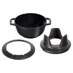 Staub Fondue Set 20 cm, rund, , Gusseisen