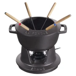 Staub Fondue Set 18 cm, rund, , Gusseisen