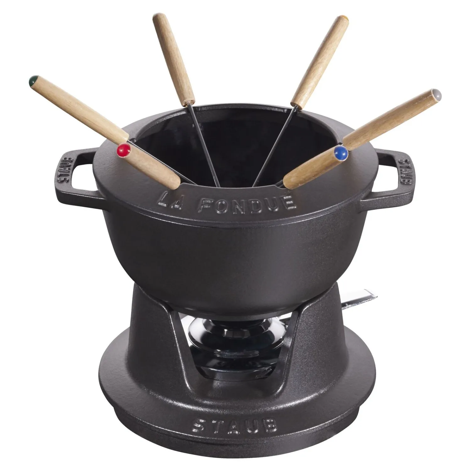 Staub Fondue Set 18 cm, rund, , Gusseisen