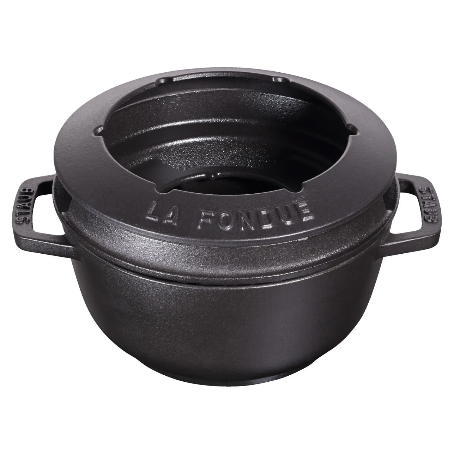 Staub Fondue Set 18 cm, rund, , Gusseisen