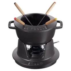 Staub Fondue Set 16 cm, rund, , Gusseisen