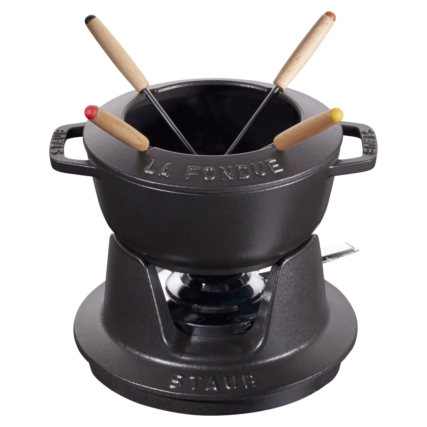 Staub Fondue Set 16 cm, rund, , Gusseisen
