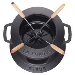 Staub Fondue Set 16 cm, rund, , Gusseisen