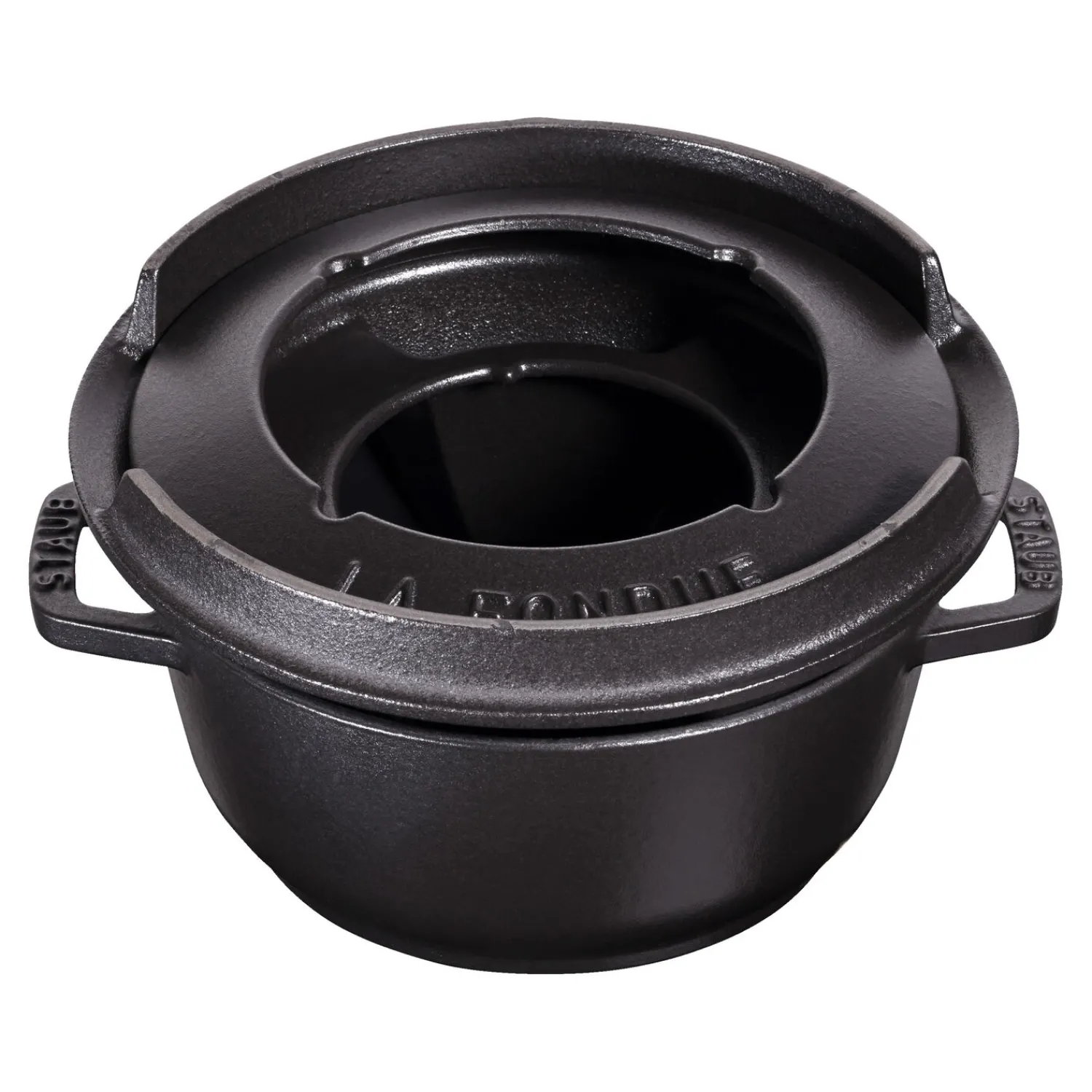 Staub Fondue Set 16 cm, rund, , Gusseisen