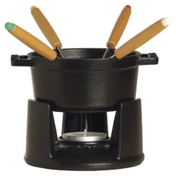 Staub Fondue Set 10 cm, rund, , Gusseisen