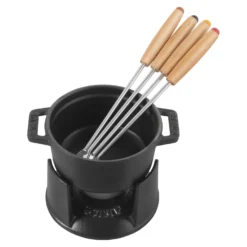 Staub Fondue Set 10 cm, rund, , Gusseisen