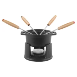 Staub Fondue Set 10 cm, rund, , Gusseisen