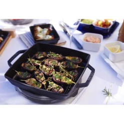 Staub Grillpfanne 28 cm, quadratisch, , Gusseisen