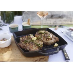 Staub Grillpfanne 28 cm, quadratisch, , Gusseisen