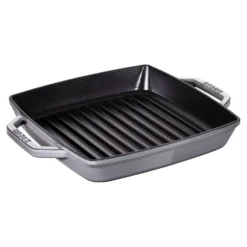 Staub Grillpfanne quad. 23 cm grafitgrau 23 cm, quadratisch, , Gusseisen