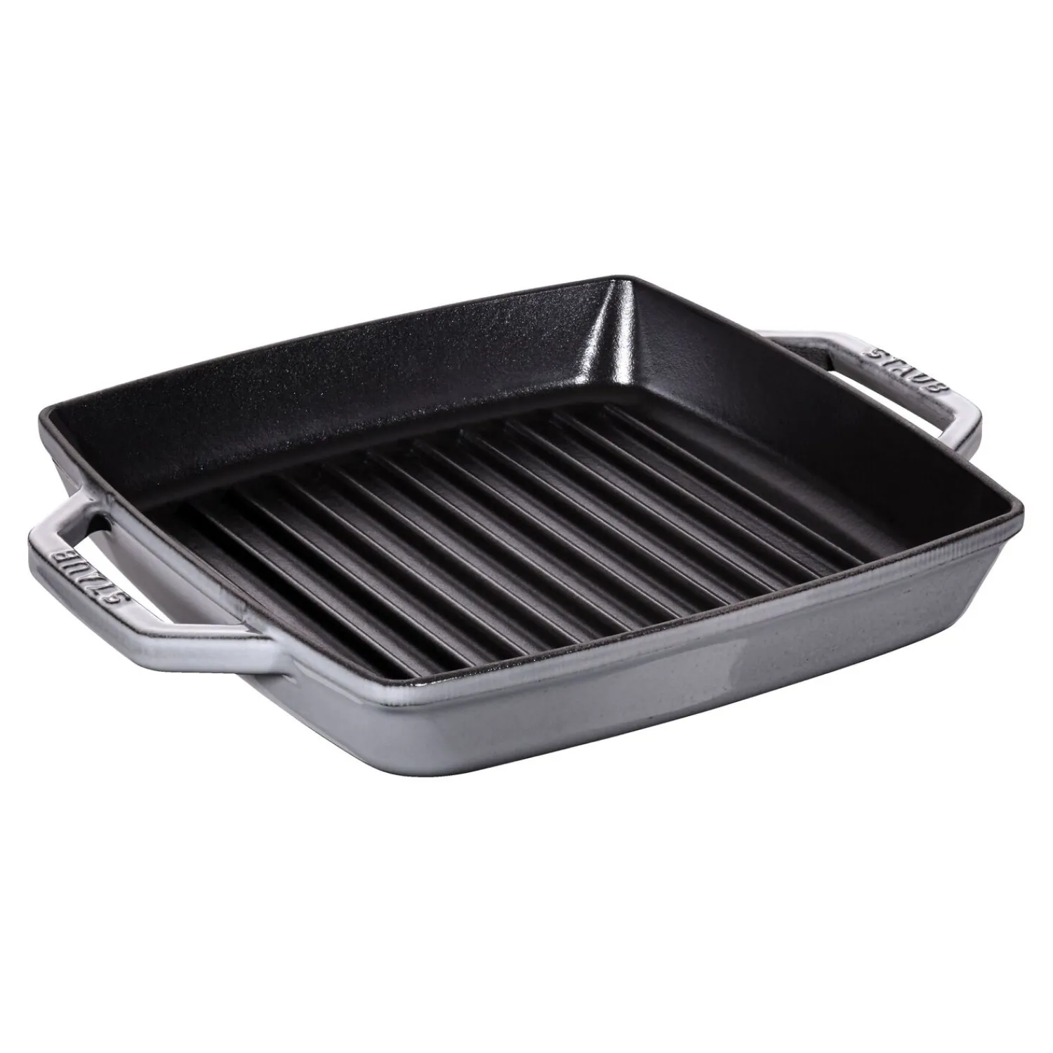Staub Grillpfanne quad. 23 cm grafitgrau 23 cm, quadratisch, , Gusseisen