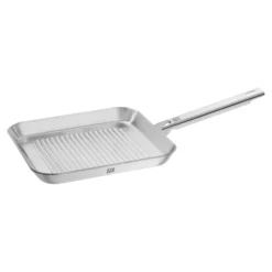 ZWILLING Grillpfanne 24 x 24 cm, 18/10 Edelstahl, Silber