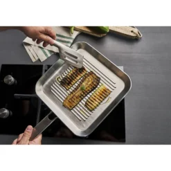 ZWILLING Grillpfanne 24 x 24 cm, 18/10 Edelstahl, Silber