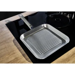 ZWILLING Grillpfanne 24 x 24 cm, 18/10 Edelstahl, Silber