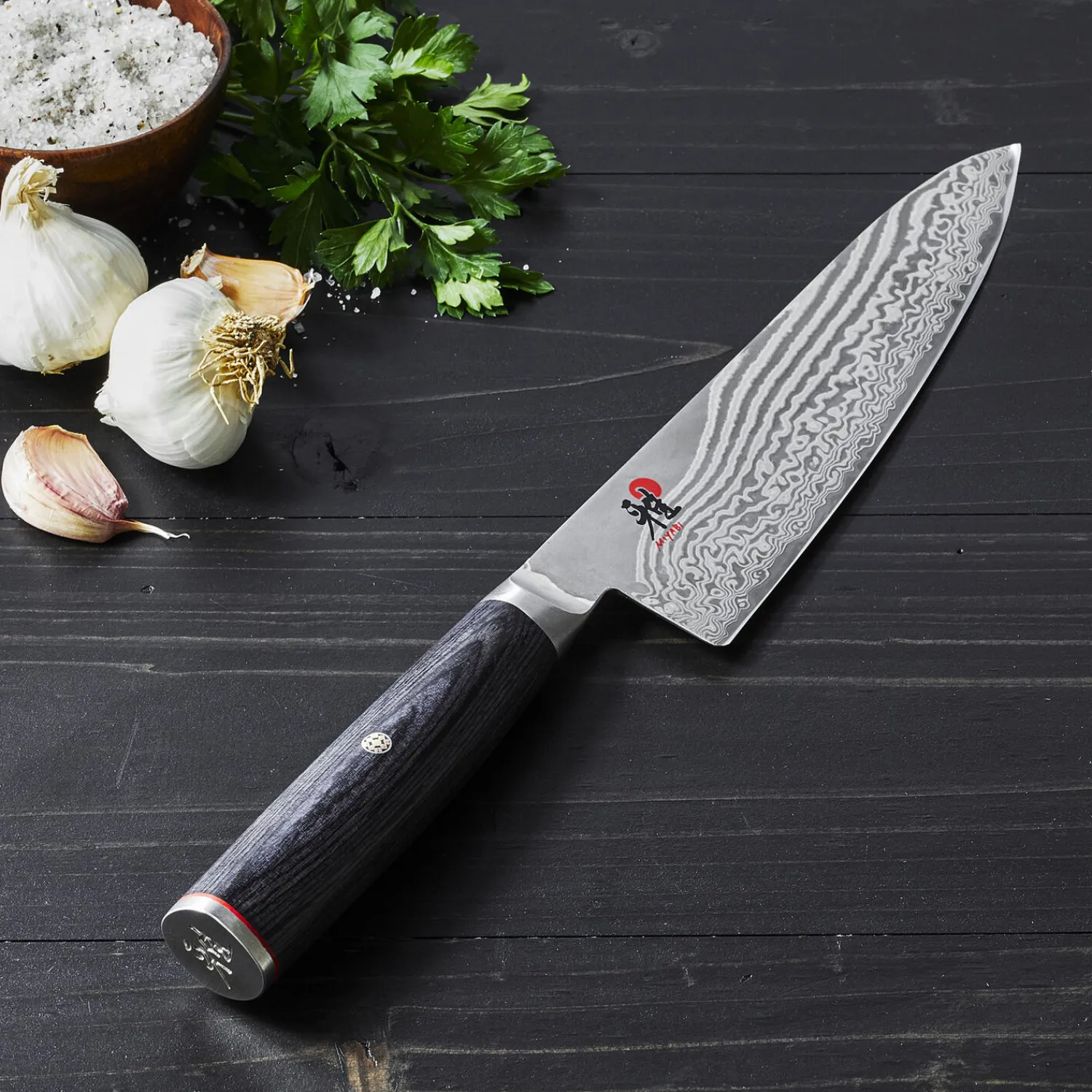 MIYABI Gyutoh 20 cm, Pakka Holz