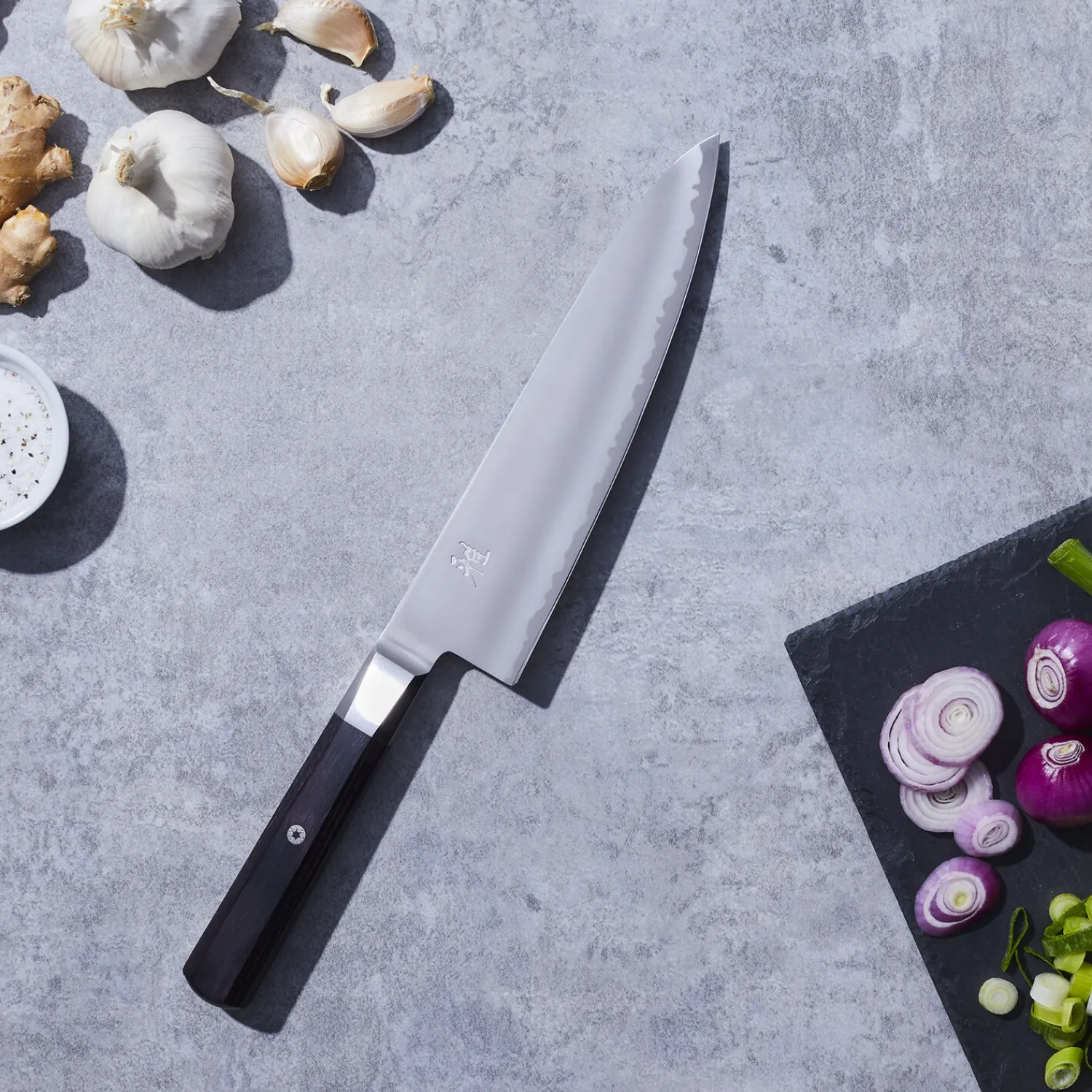 MIYABI Gyutoh 20 cm, Pakka Holz