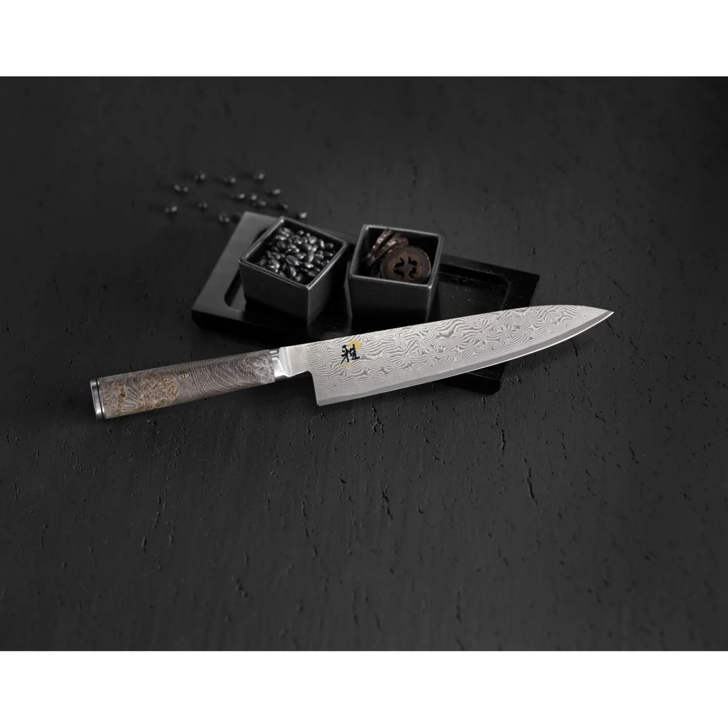 MIYABI Gyutoh 24 cm, Schwarz-Ahorn