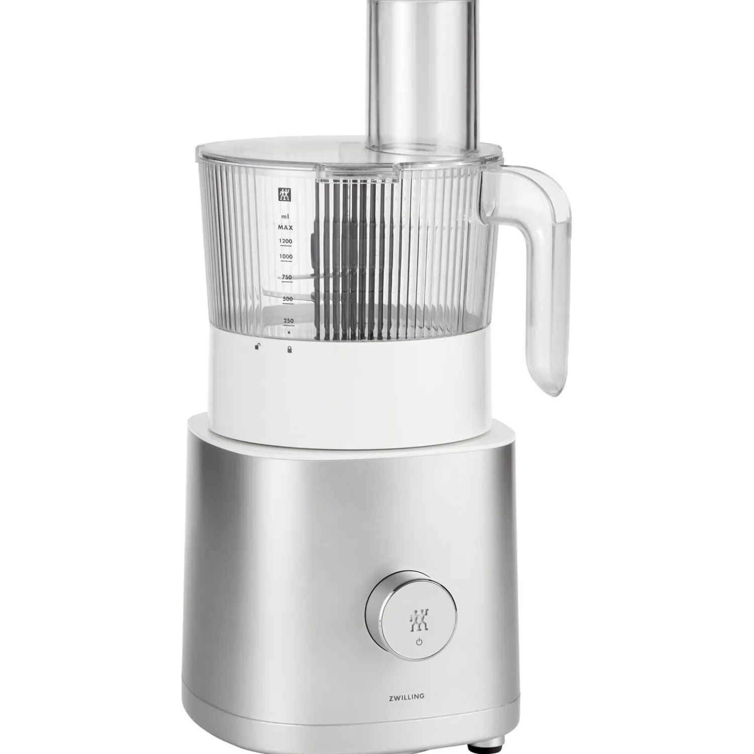 ZWILLING Hochleistungsstandmixer Pro mit Food Processor, Silber-Weiß