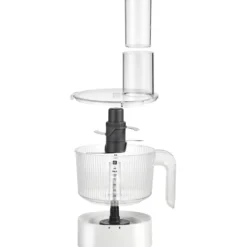 ZWILLING Hochleistungsstandmixer Pro mit Food Processor, Silber-Weiß