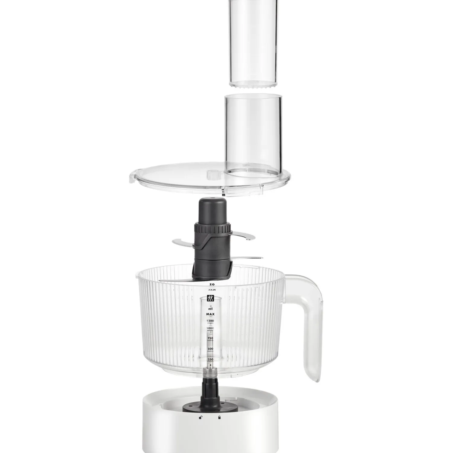 ZWILLING Hochleistungsstandmixer Pro mit Food Processor, Silber-Weiß
