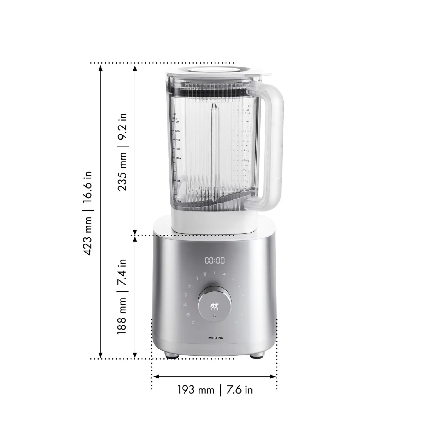 ZWILLING Hochleistungsstandmixer Pro, BLDC Motor, integrierte Waage