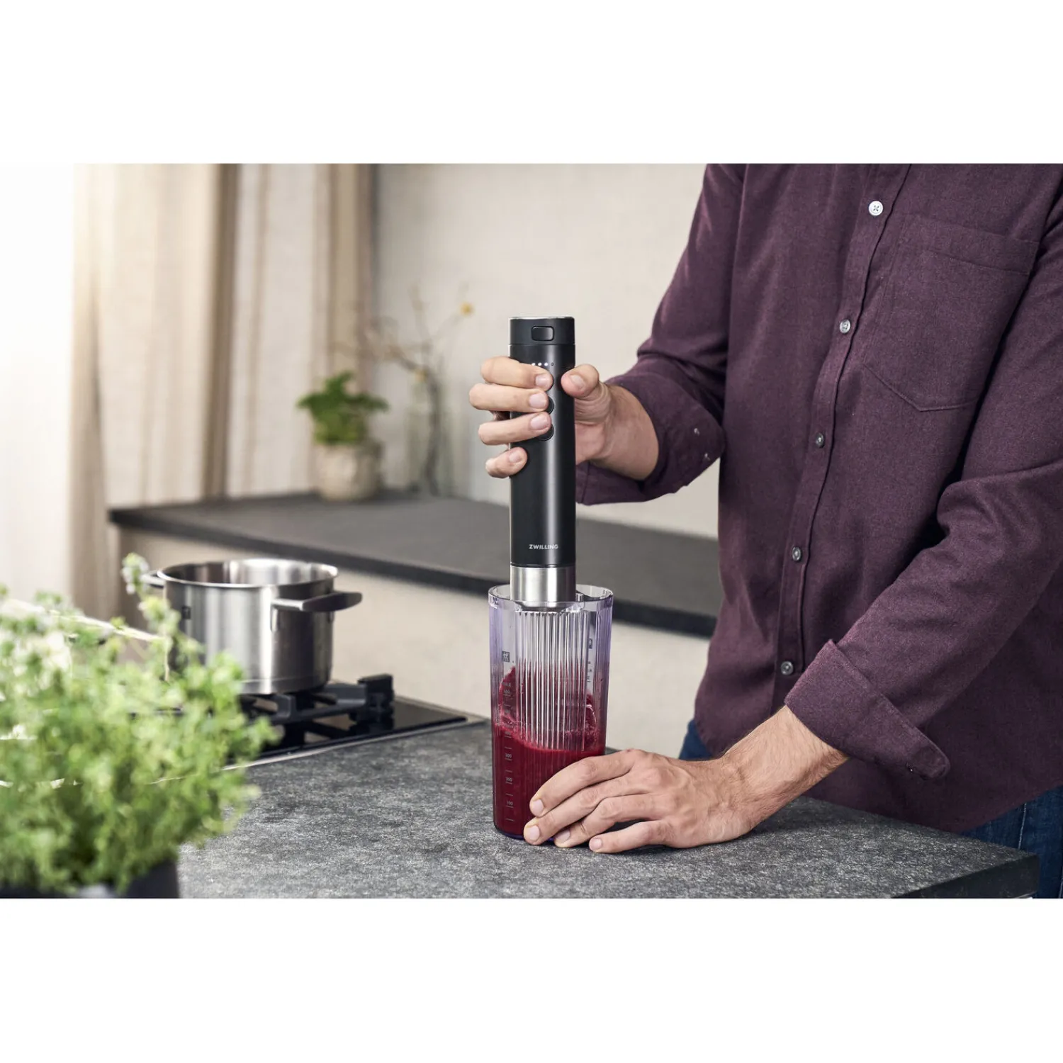 ZWILLING Kabelloser Stabmixer, Starter Set mit Akku